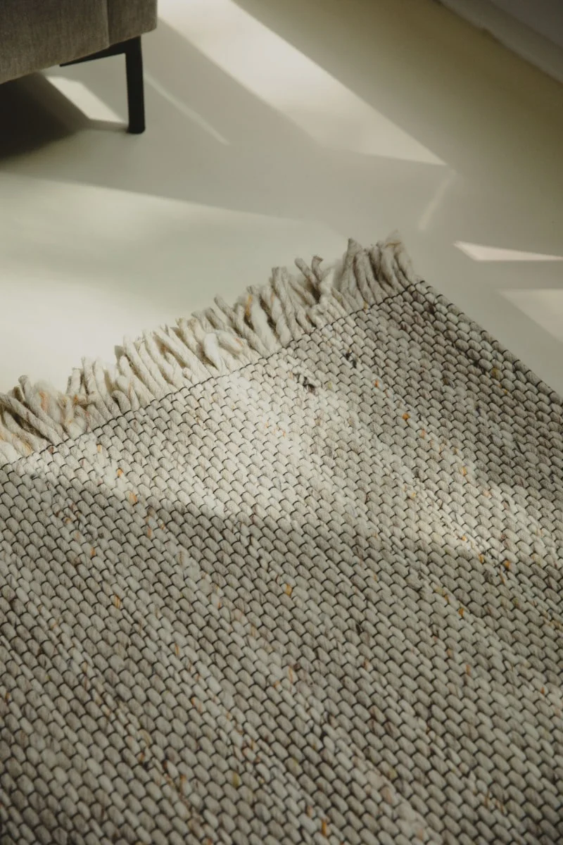 Yellow and Beige Frills Carpet 170X240 - Image 5