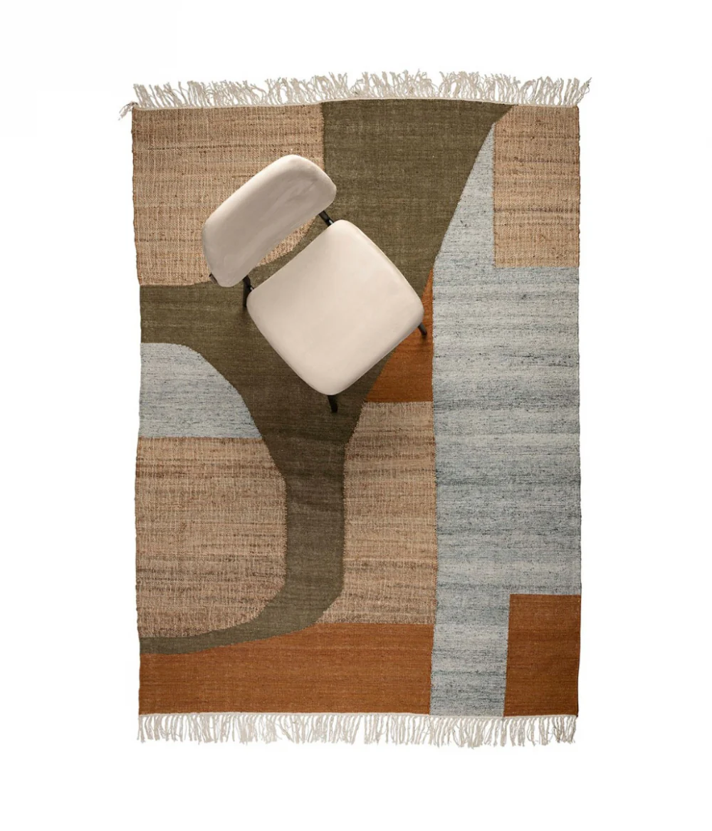 Carpet Pavilion 160x230 Natural Green Brown - Image 3
