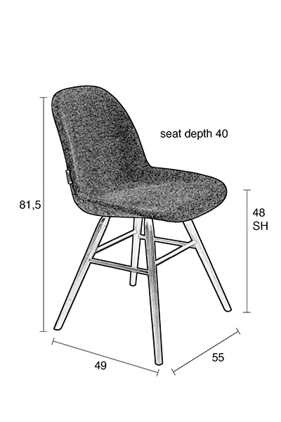 Chair Albert Kuip Soft Blue - Image 9