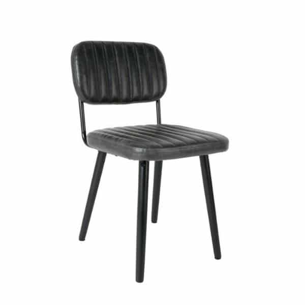 Worn Black Jake Chair - Image 2