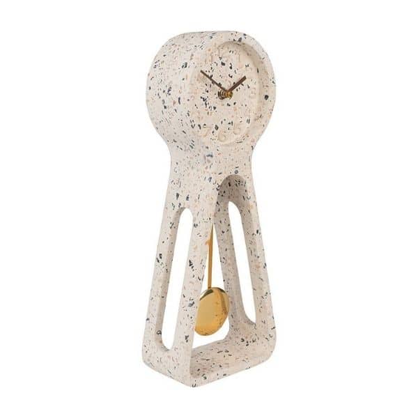 Terrazzo White Pendulum Clock - Image 2