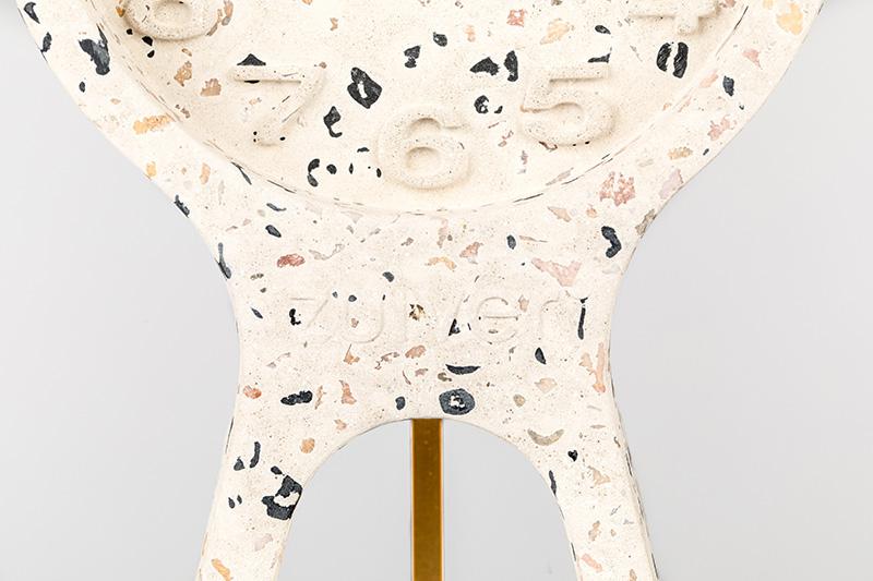 Terrazzo White Pendulum Clock - Image 4