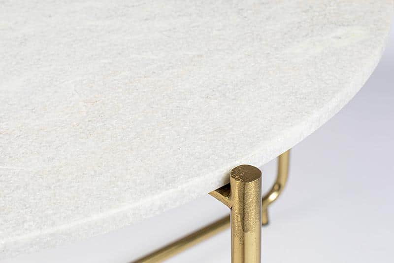 Timpa White Marble Coffee Table - Image 3