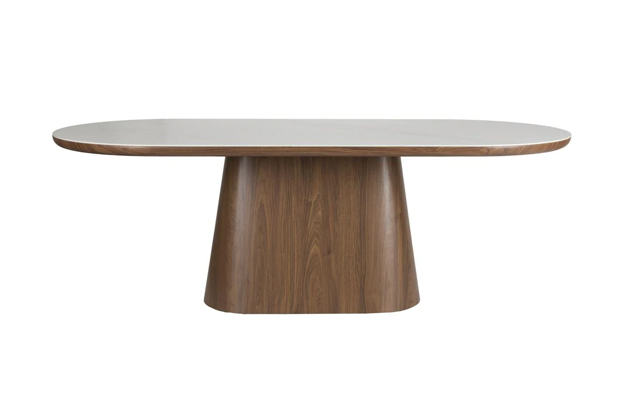 Dining Table Almira Oval 200 Walnut - Image 2