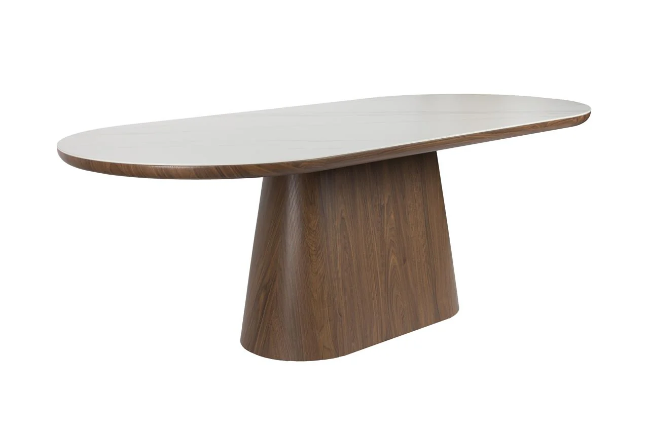 Dining Table Almira Oval 200 Walnut - Image 3