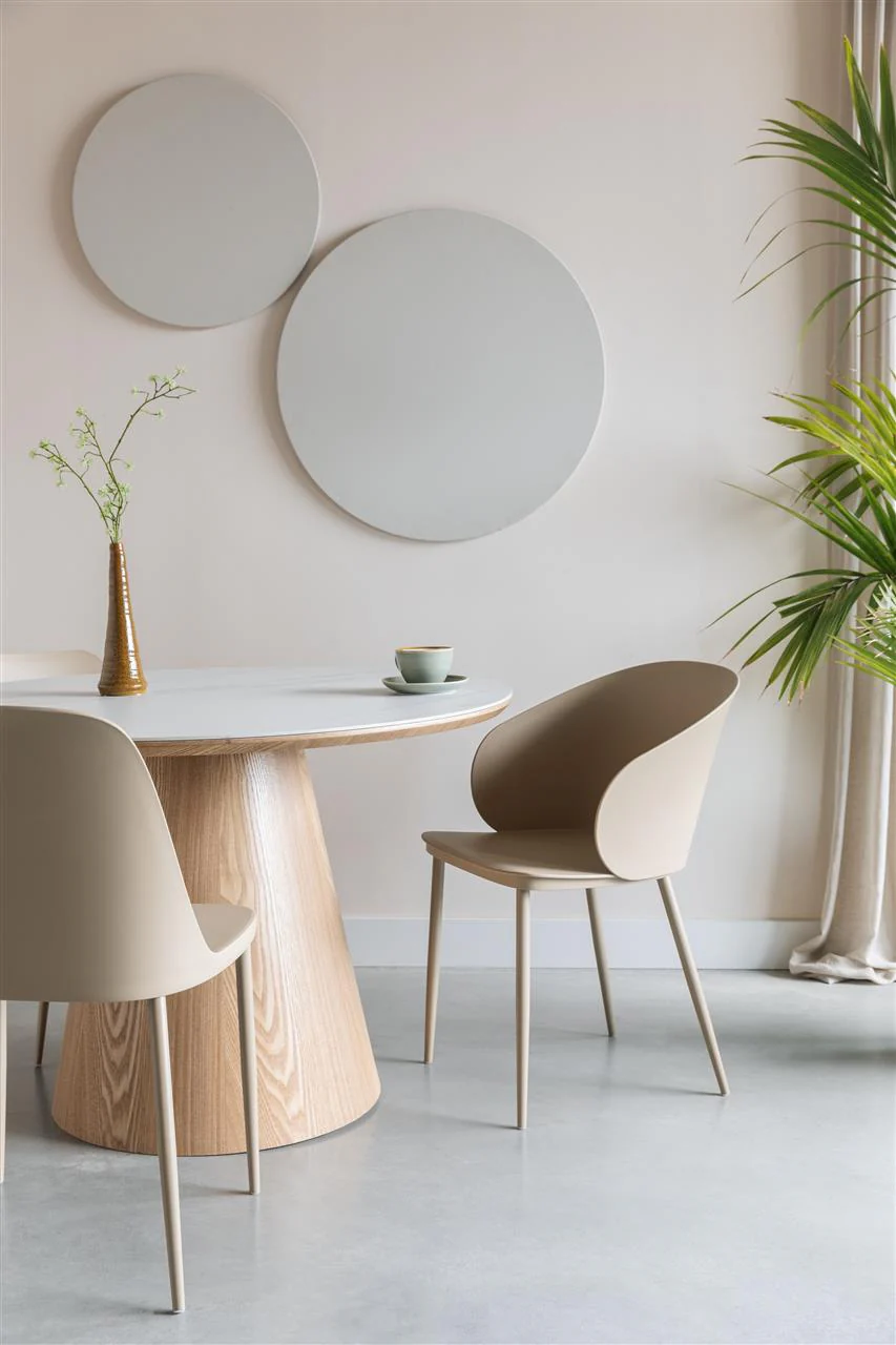 Dining Table Almira Round Oak - Image 2