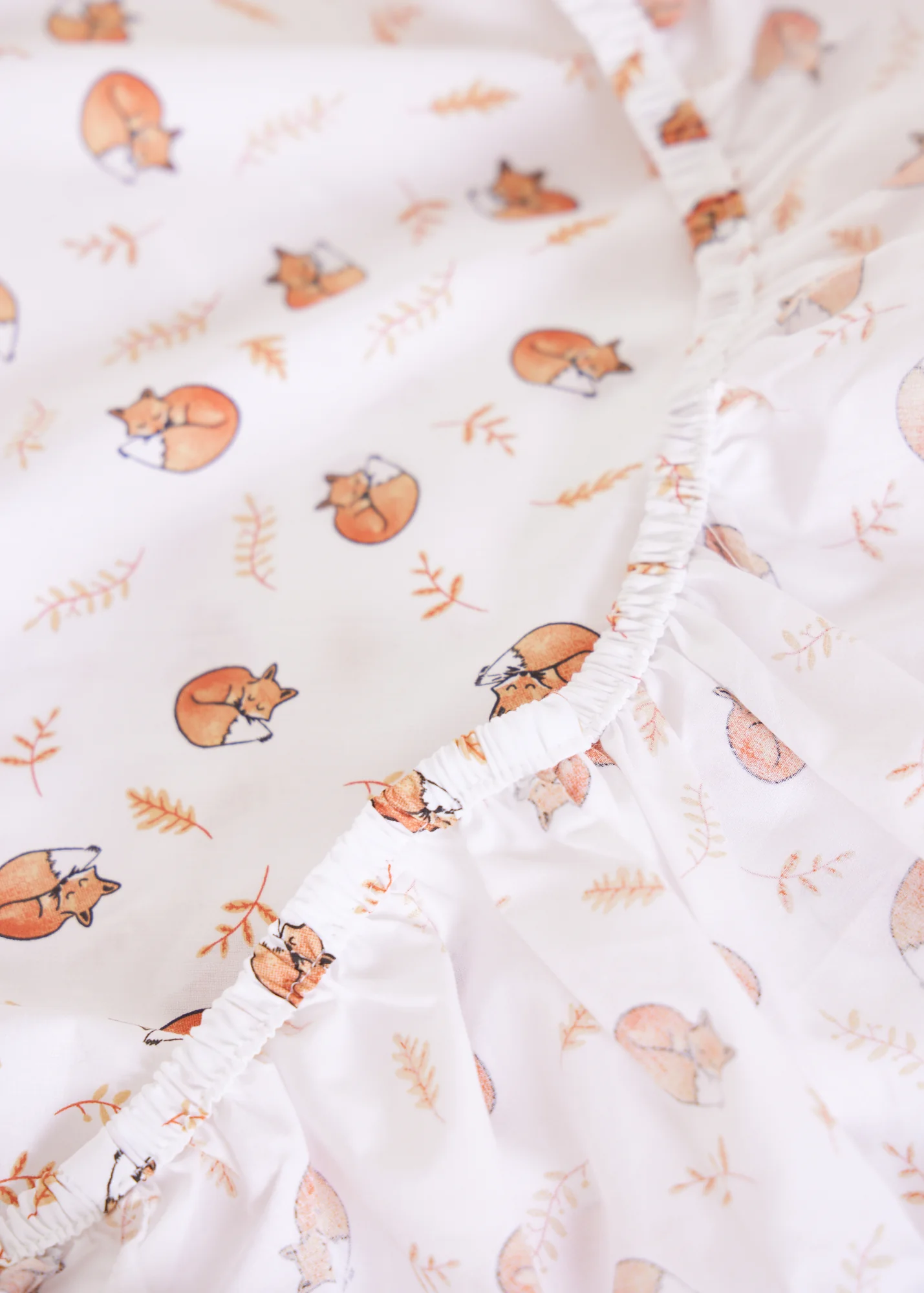 Foxford Sleeping Fox Fitted Sheet - Image 4