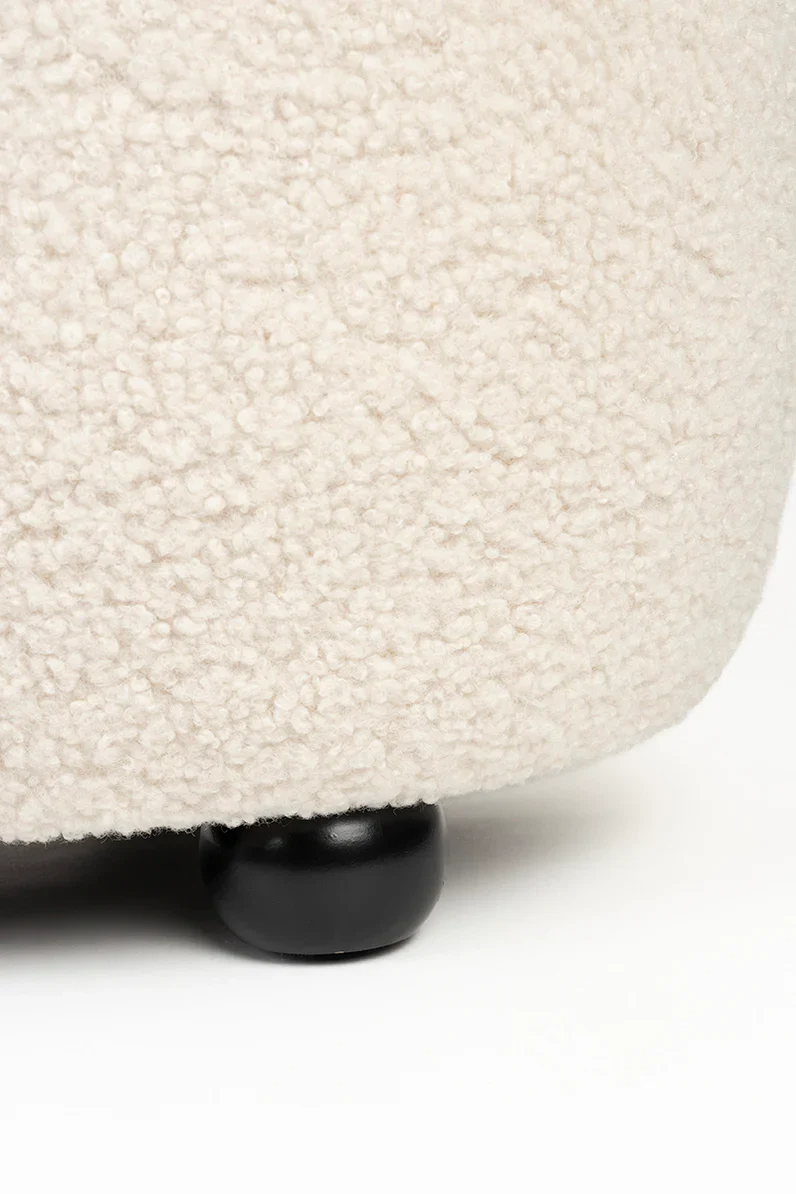 Foxford Cloud Bouclé Hocker - Image 5