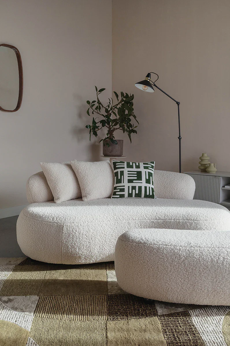 Foxford Cloud Bouclé Hocker - Image 9