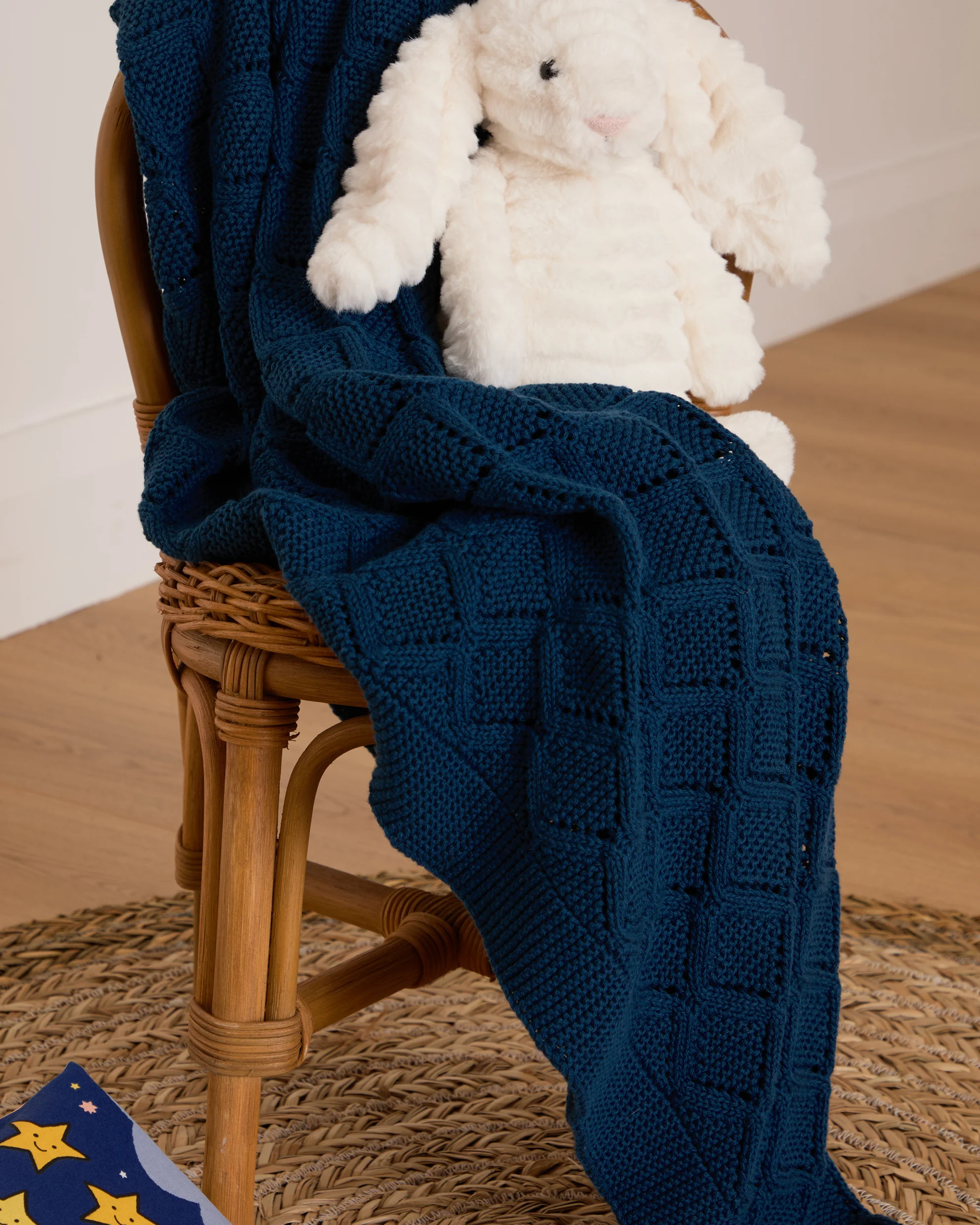 Foxford Cotton Baby Blanket - Indigo - Image 10