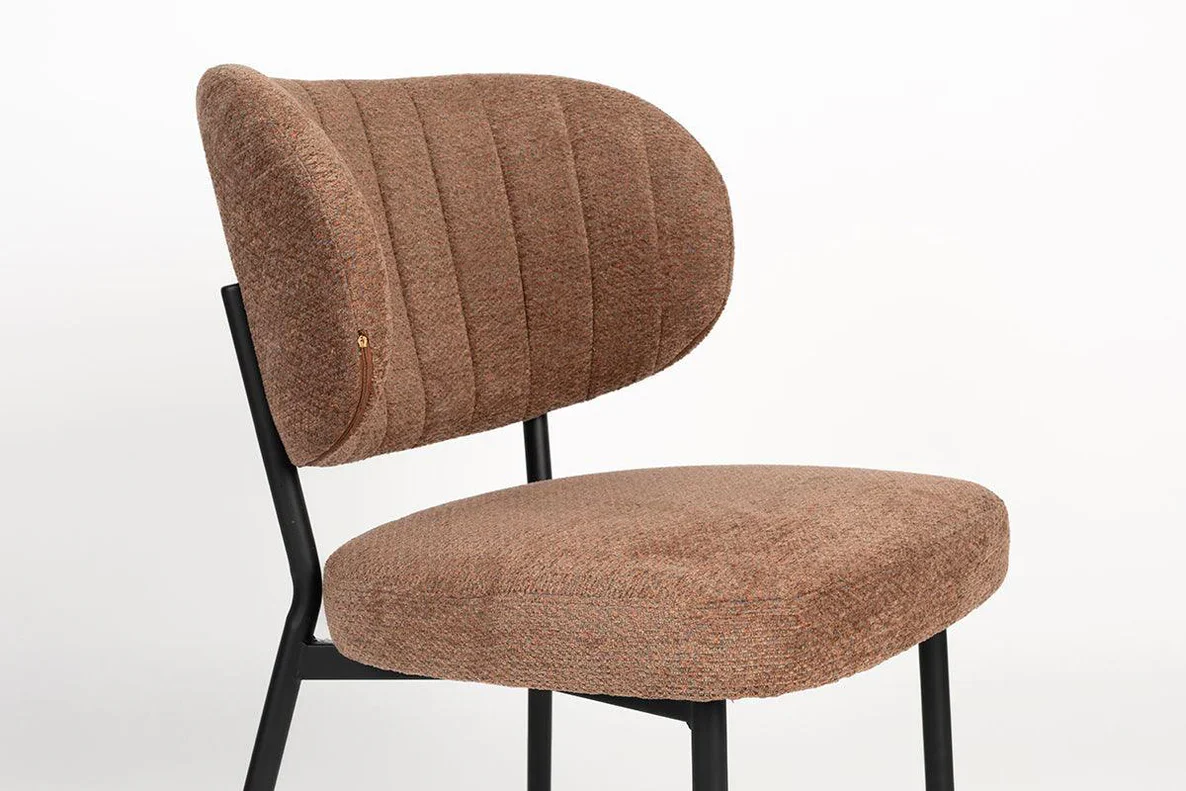 Foxford Leona Dining Chair - Soft Orange - Image 7