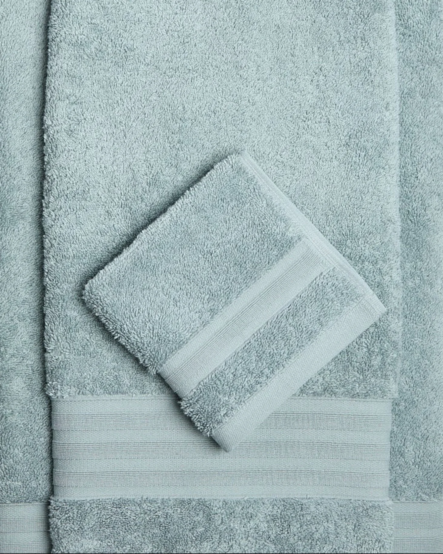 Foxford Luxury Cotton Face Cloth - Cloud - Image 2