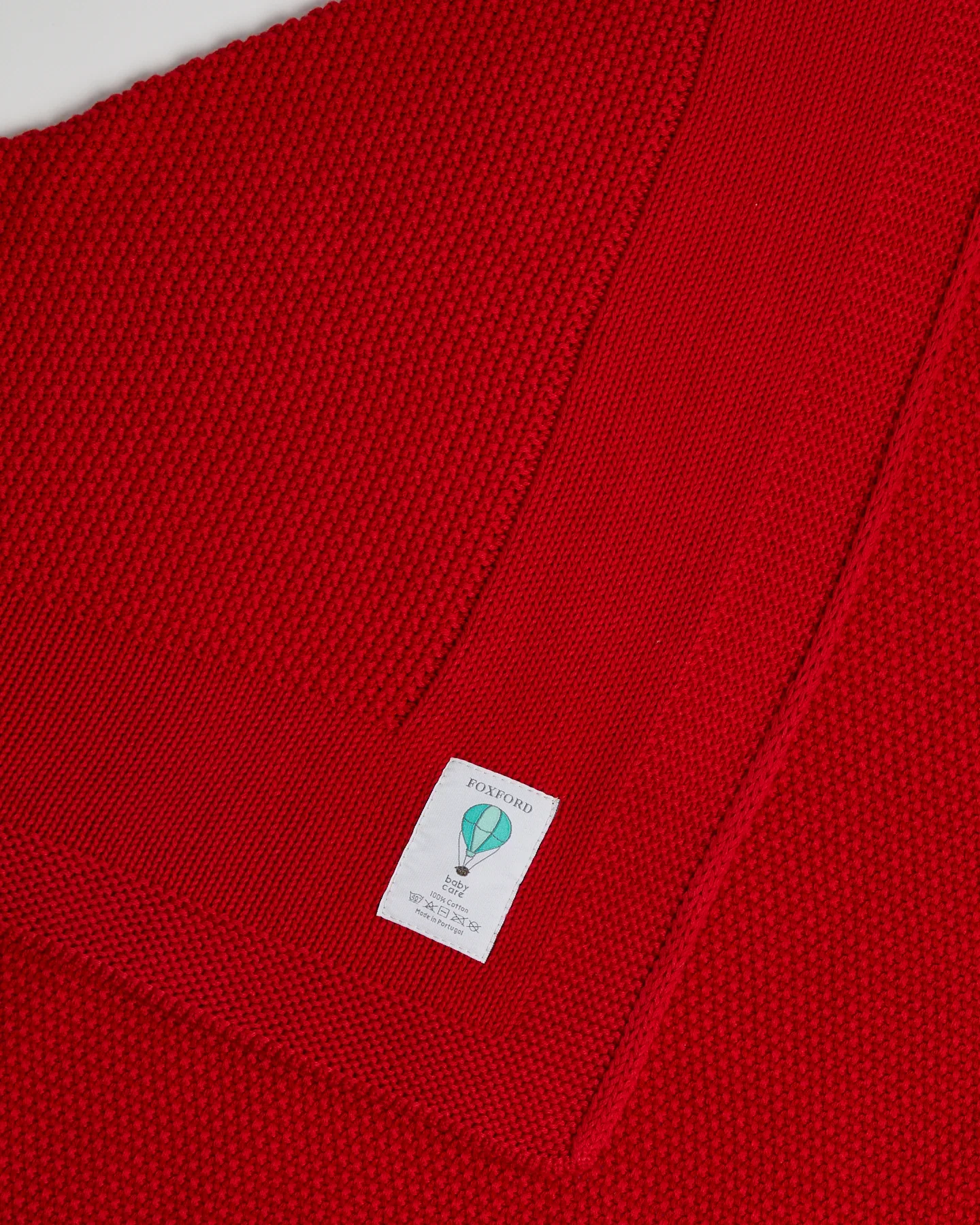 Foxford Cellular Cotton Baby Blanket - Red - Image 3
