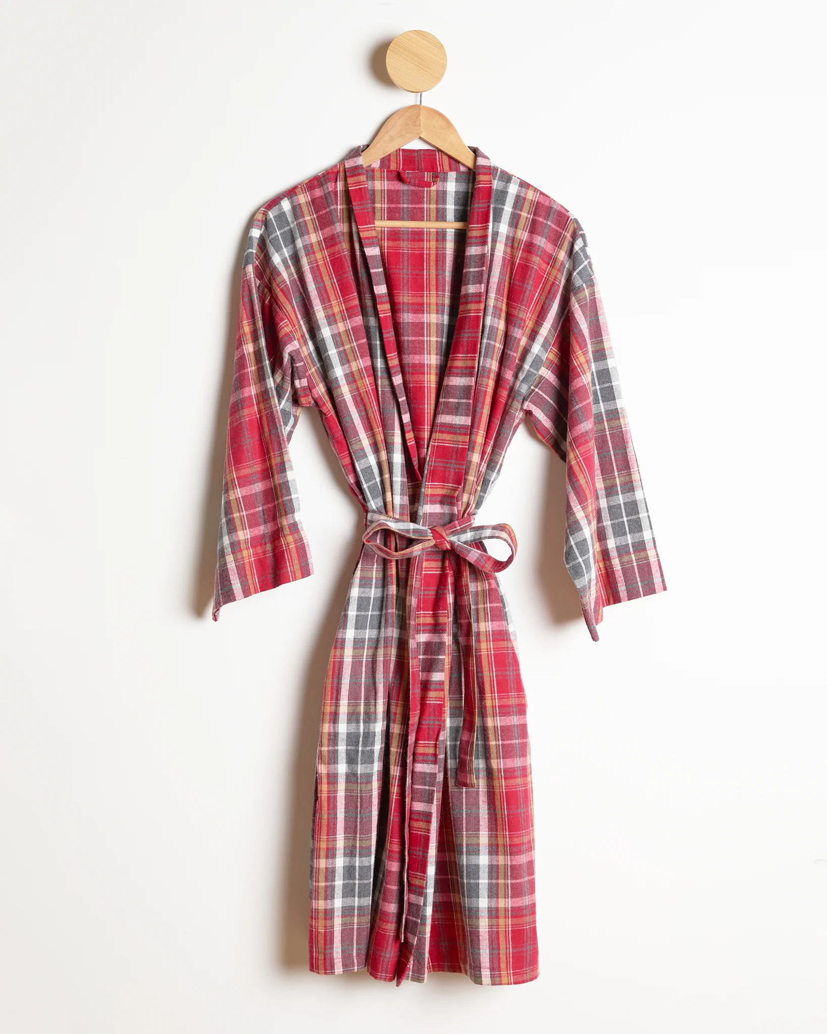 Foxford Red Tartan Kimono - Image 4