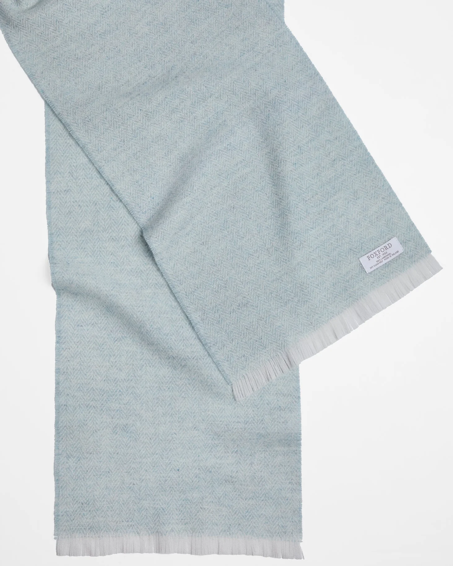 Foxford Silver & Opal Lambswool Scarf - Image 3