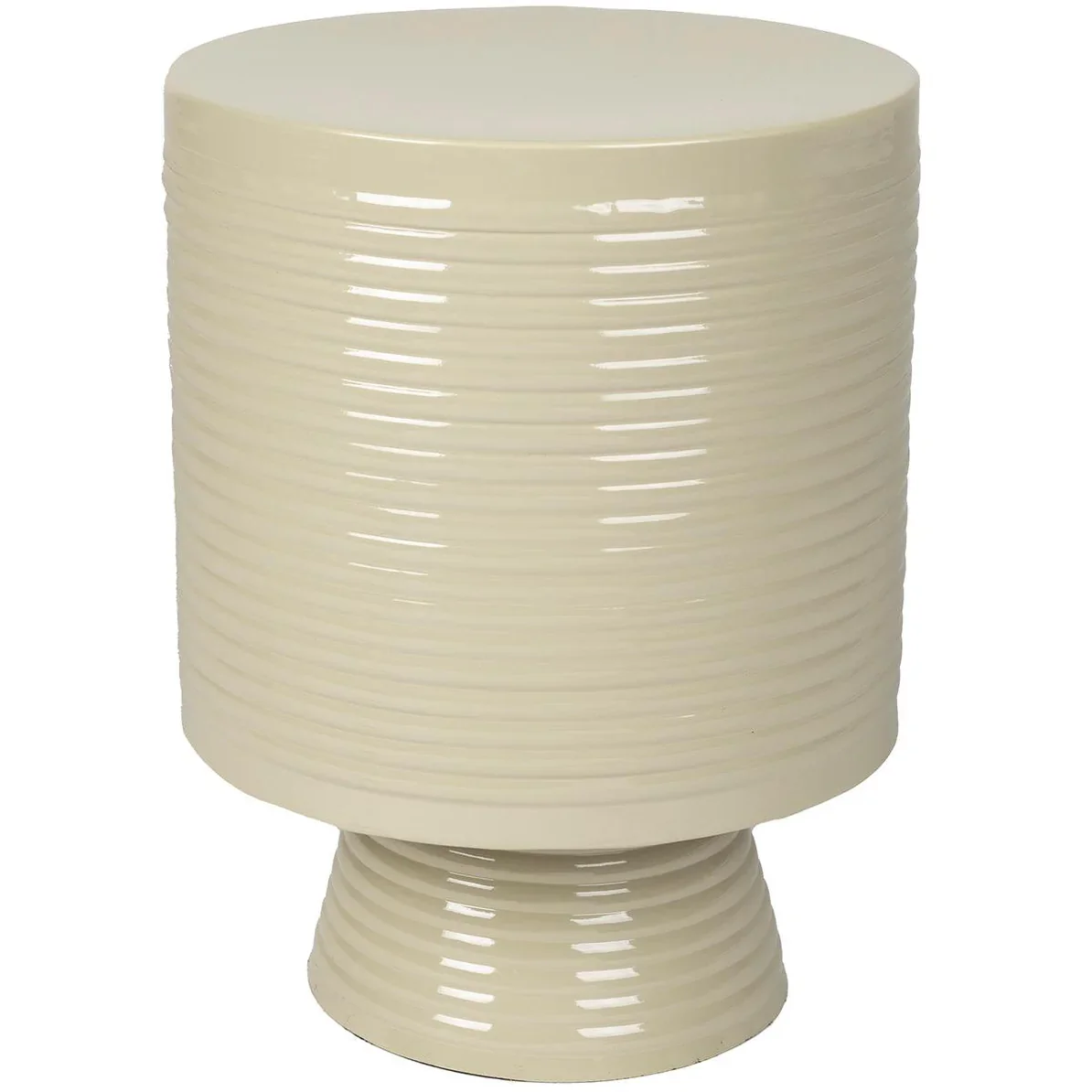 Foxford Small Ferrous Side Table - Ivory