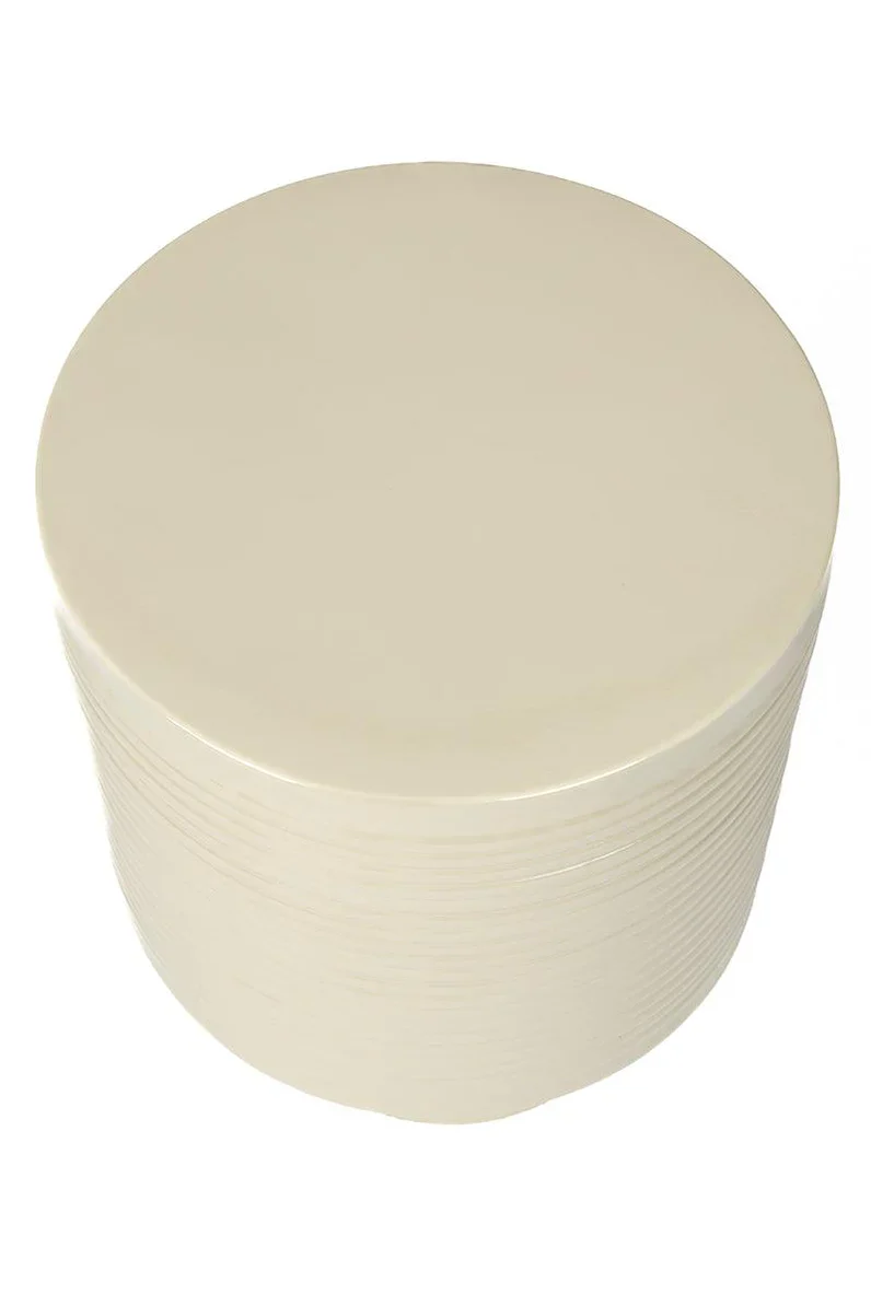 Foxford Small Ferrous Side Table - Ivory - Image 5