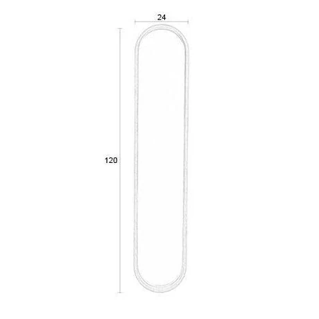 Foxford Vintage Oval Mirror - Image 6