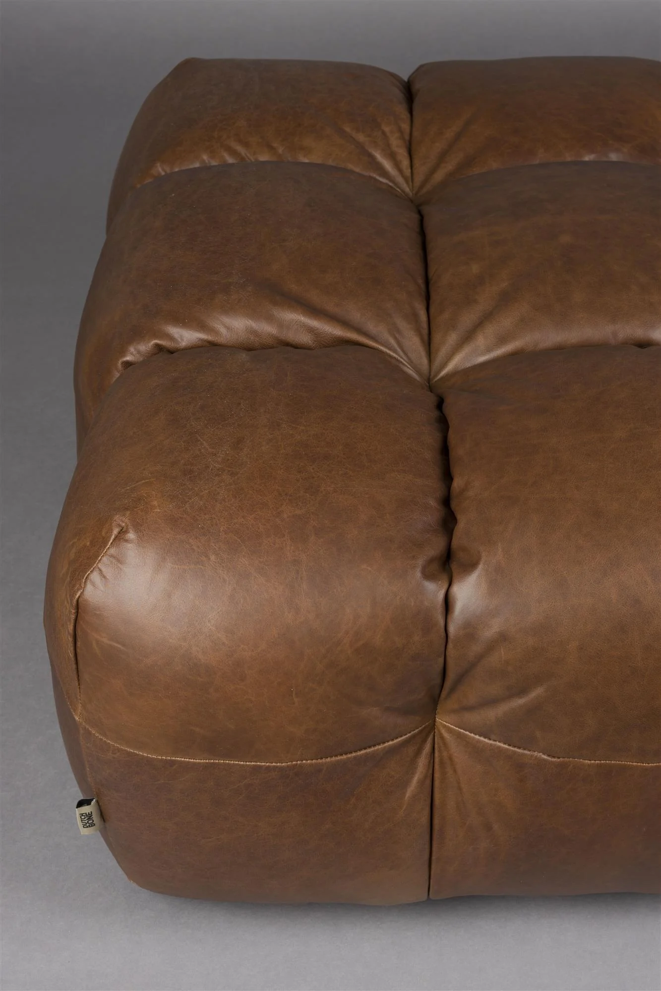 Hocker Hackman Leather Chocolate - Image 2