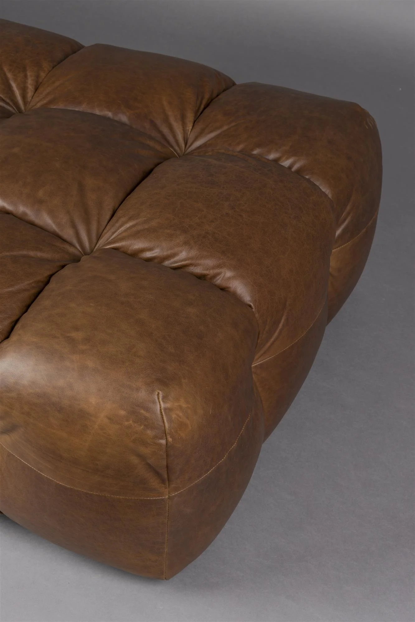 Hocker Hackman Leather Chocolate - Image 3