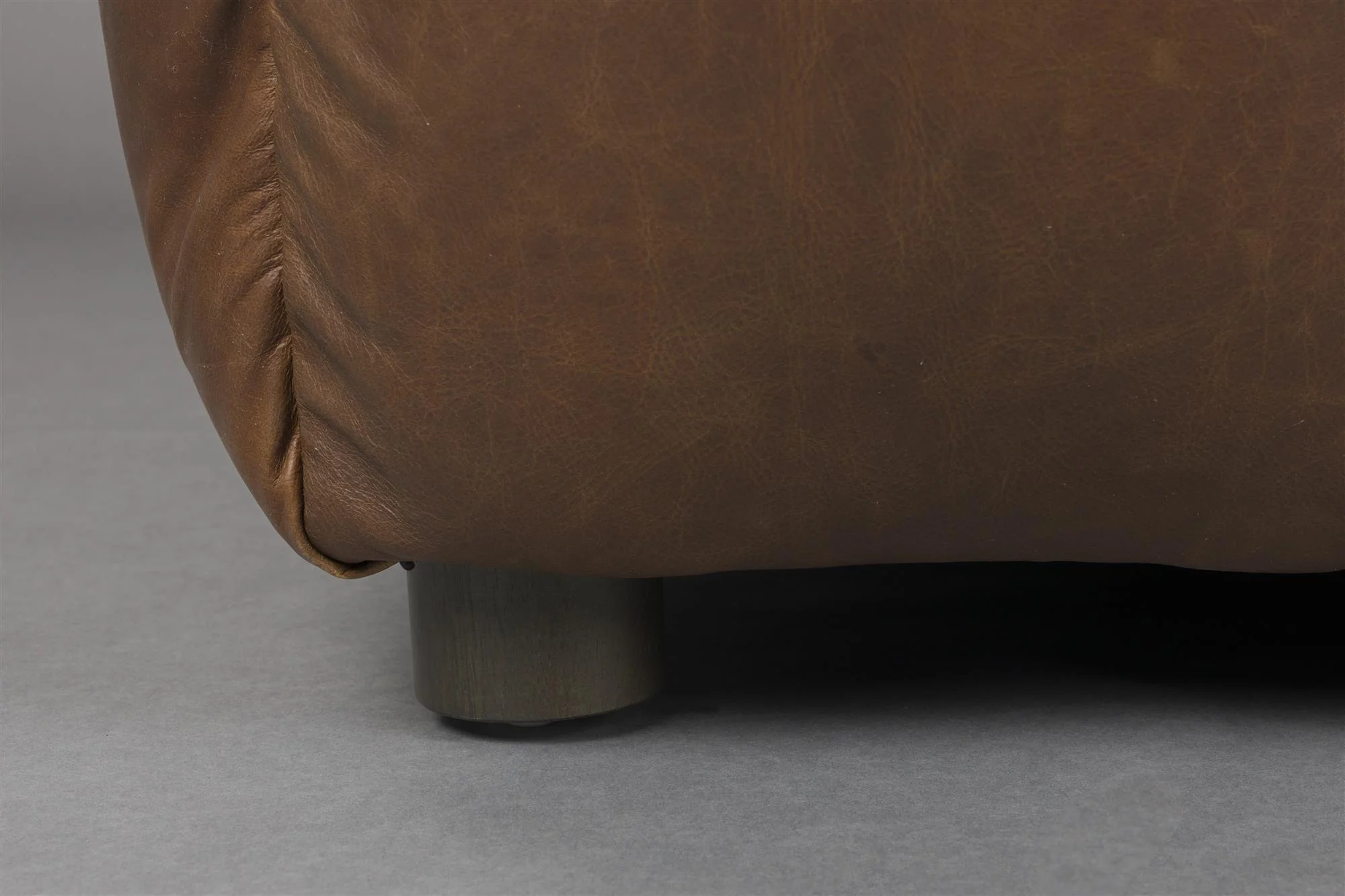 Hocker Hackman Leather Chocolate - Image 4