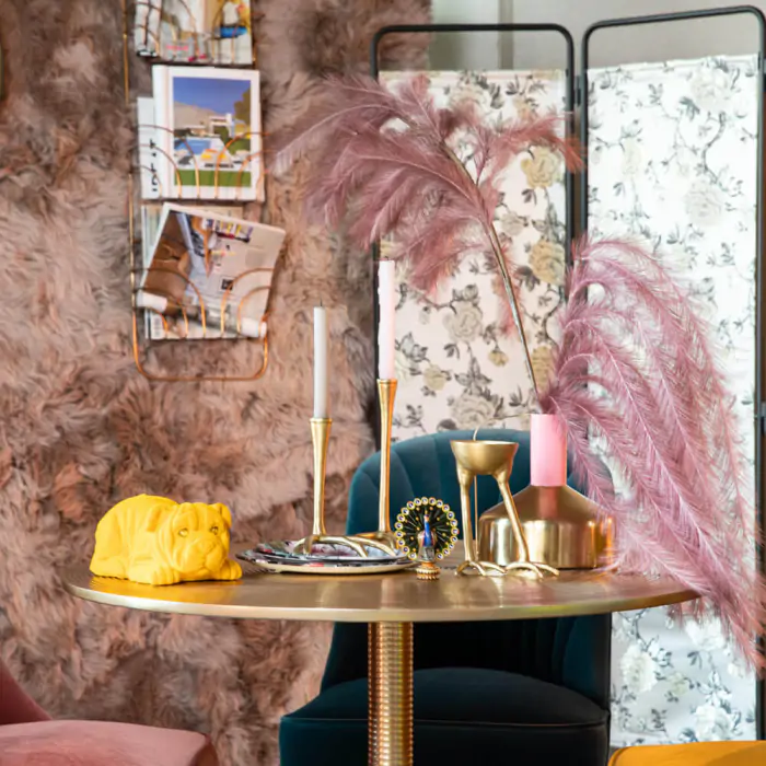 Hypnotising Round Dining Table Gold - Image 2