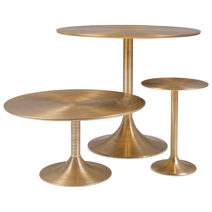 Hypnotising Round Dining Table Gold - Image 3