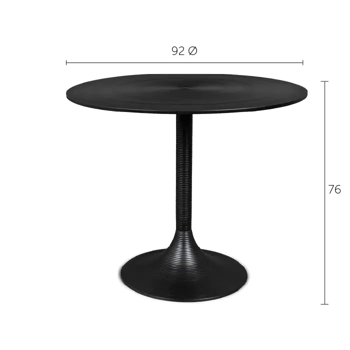 Hypnotising Round Dining Table Gold - Image 9