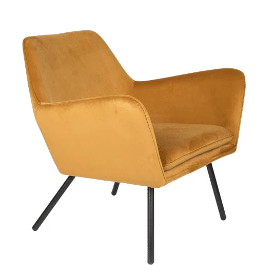 Lounge Chair Bon Velvet Gold - Image 2