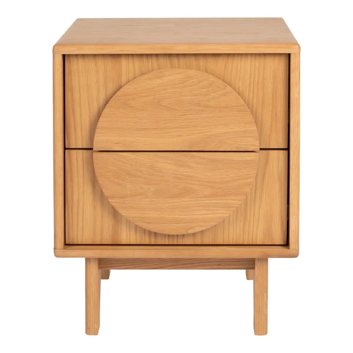 Side Table / Bedstand Groove Natural Oak - Image 2