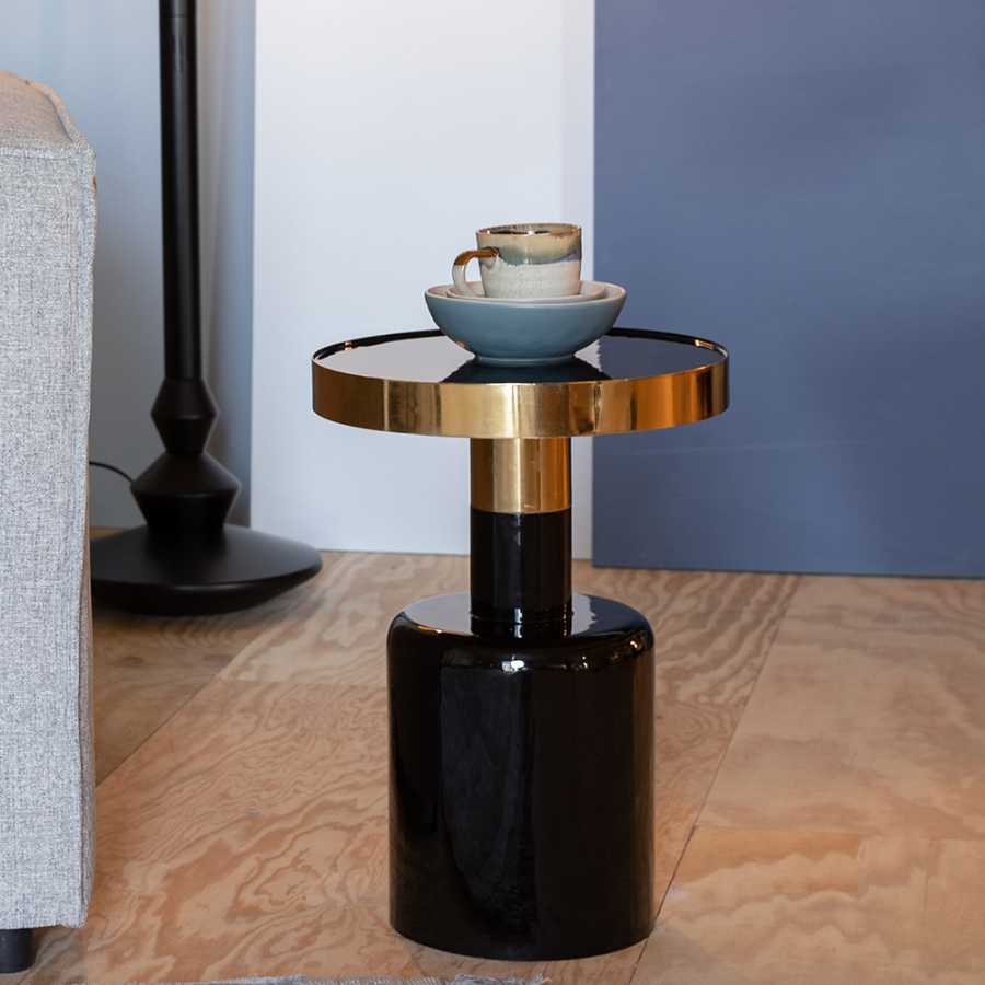 Side Table Glam Black