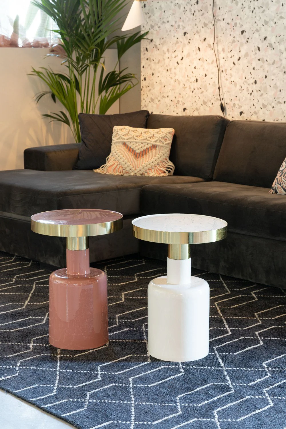 Glam White Side Table - Image 3