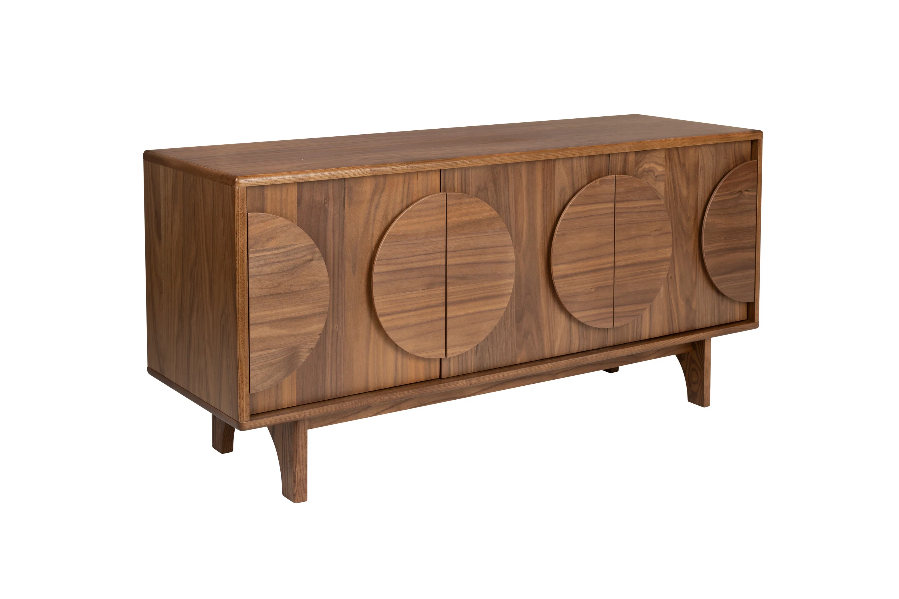 Sideboard Groove 3 Doors Walnut - Image 3