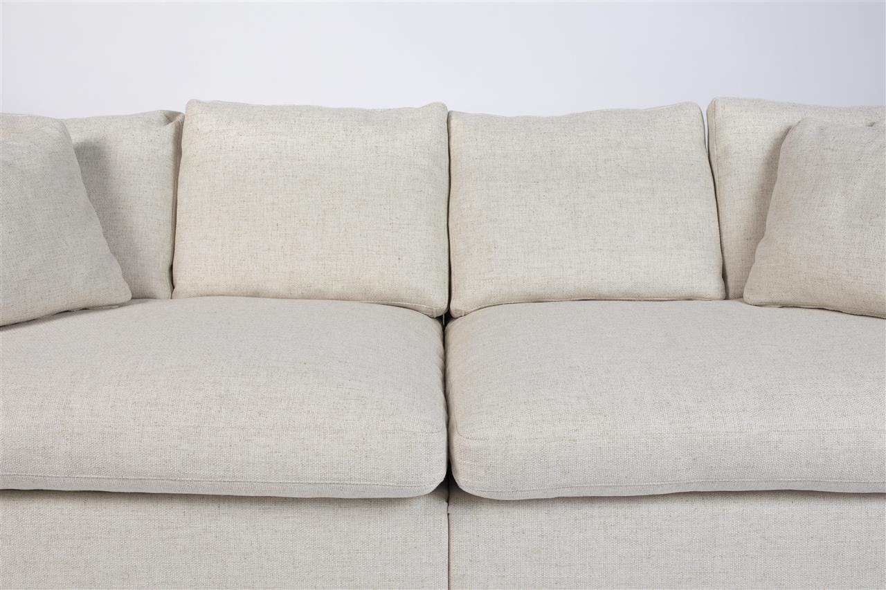 Sofa Sense 3-Seater Cream - Image 4