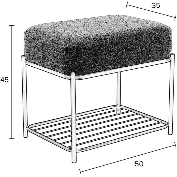 Milou Rectangular Stool - Image 2