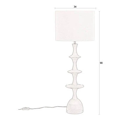 Table Lamp Cath Walnut - Image 6
