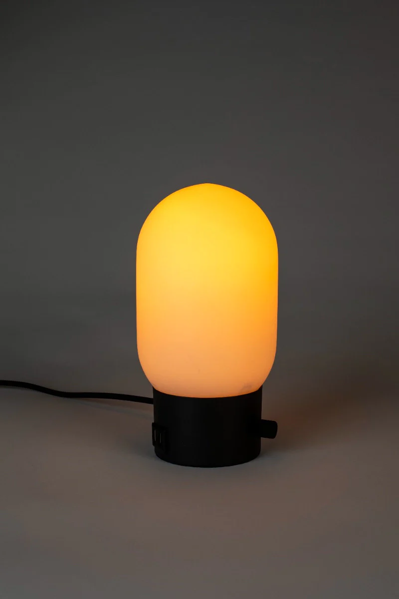 Black Urban Charger Table Lamp - Image 3