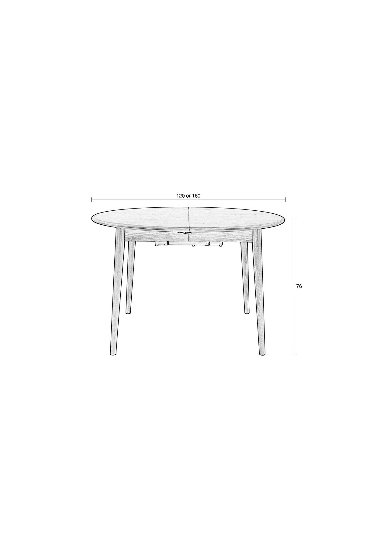 Table Twist Round Walnut - Image 8