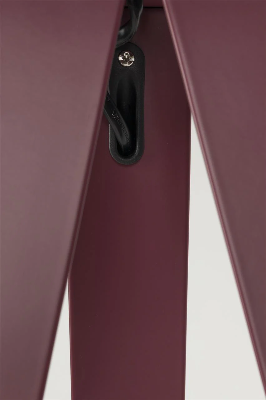 Tripod Floor Lamp Marsala Red - Image 3
