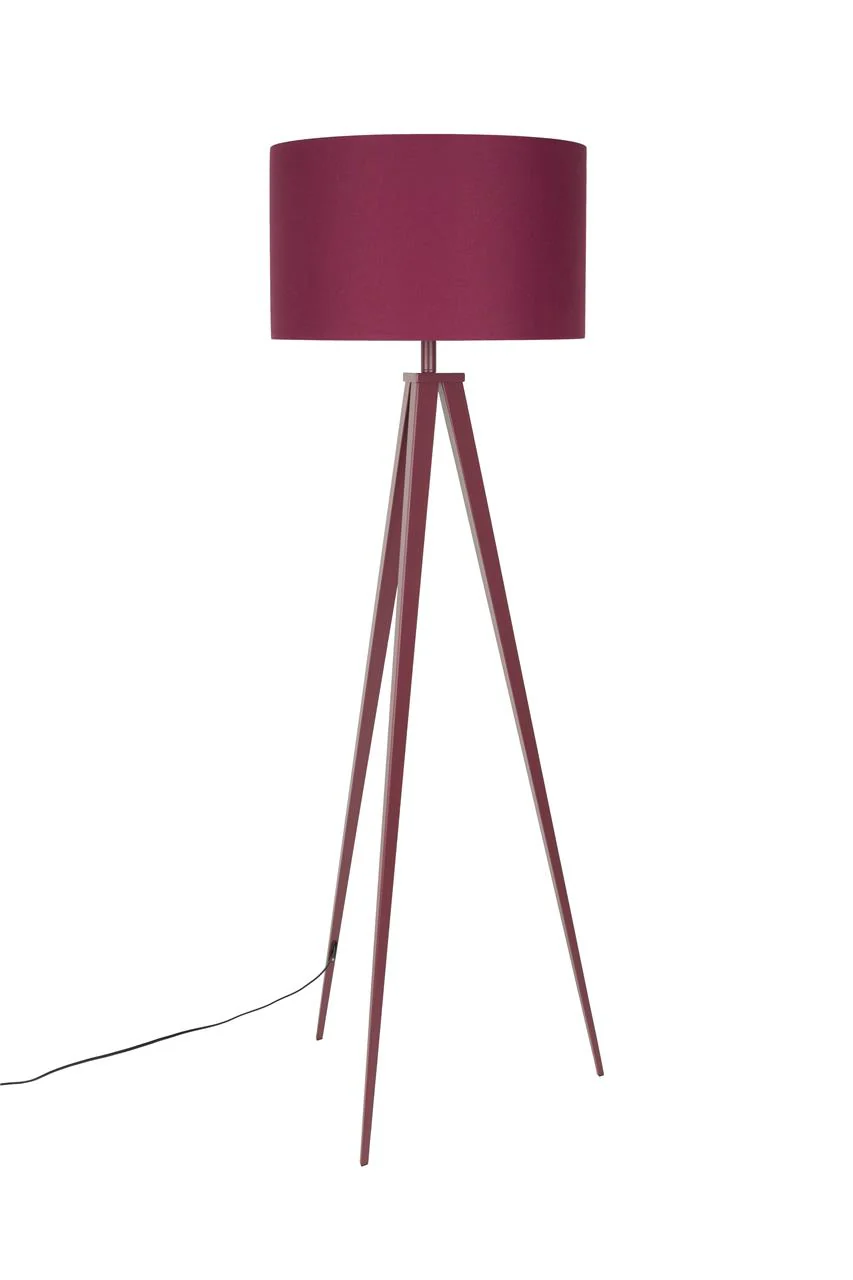 Tripod Floor Lamp Marsala Red - Image 4
